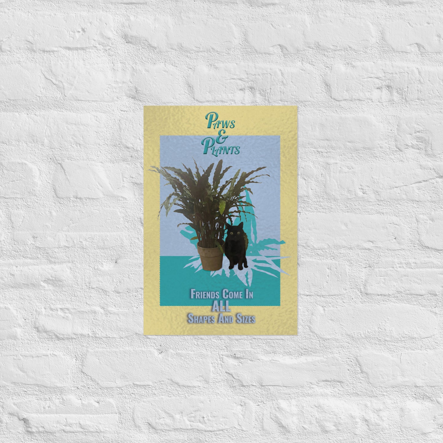 Paws and Plants Poster