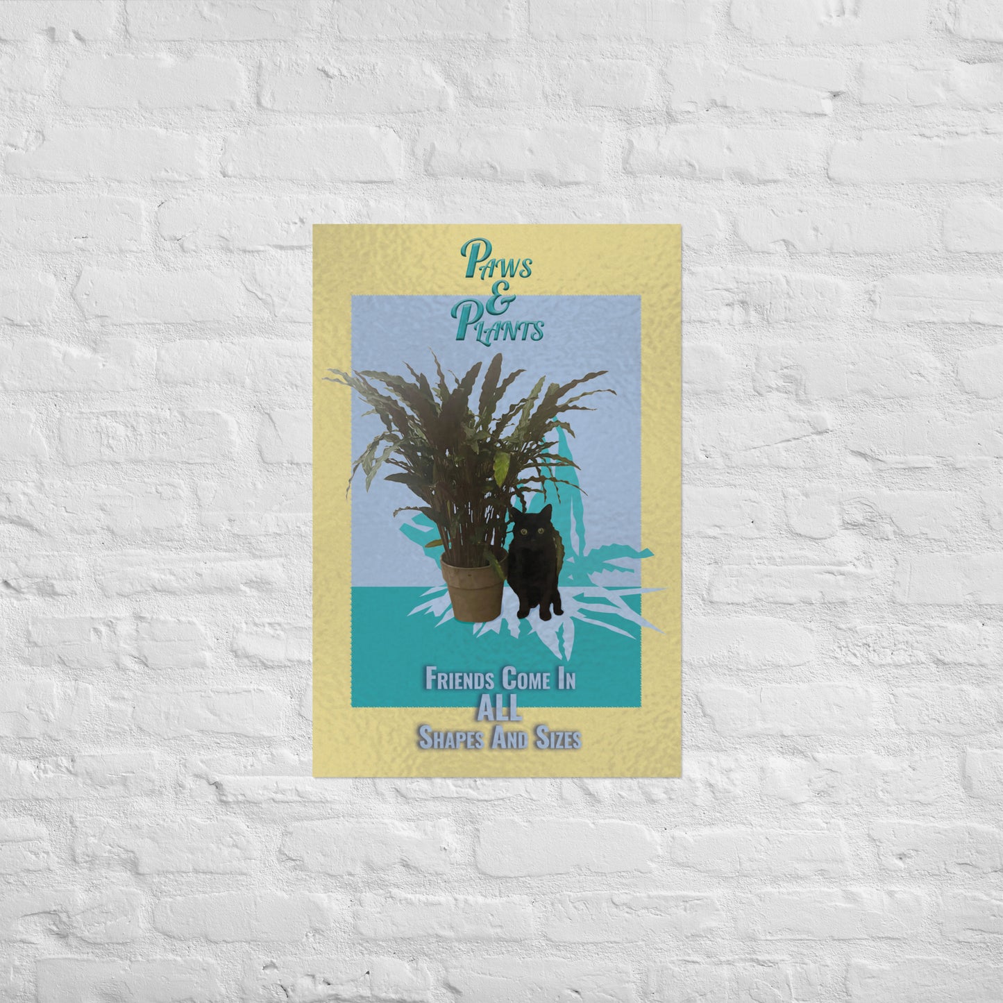 Paws and Plants Poster