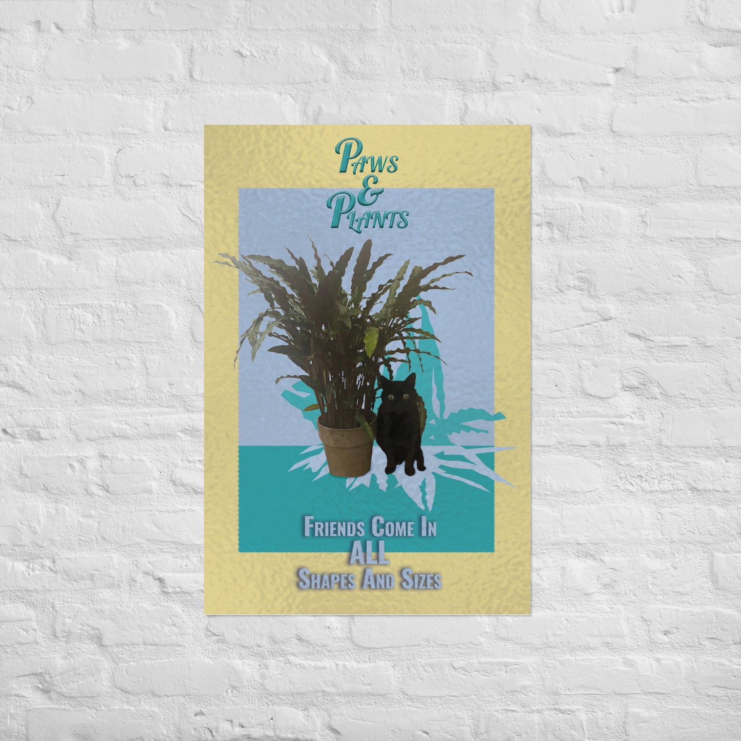 Paws and Plants Poster