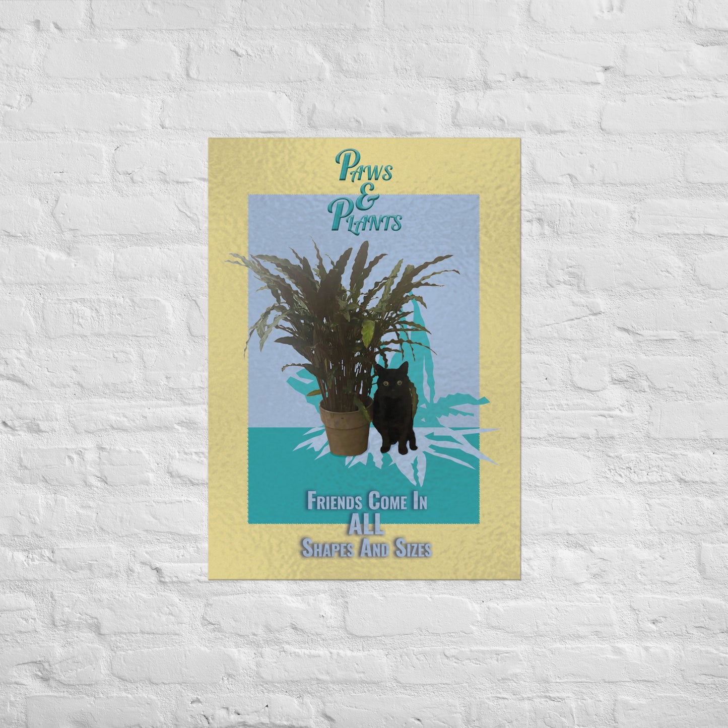 Paws and Plants Poster