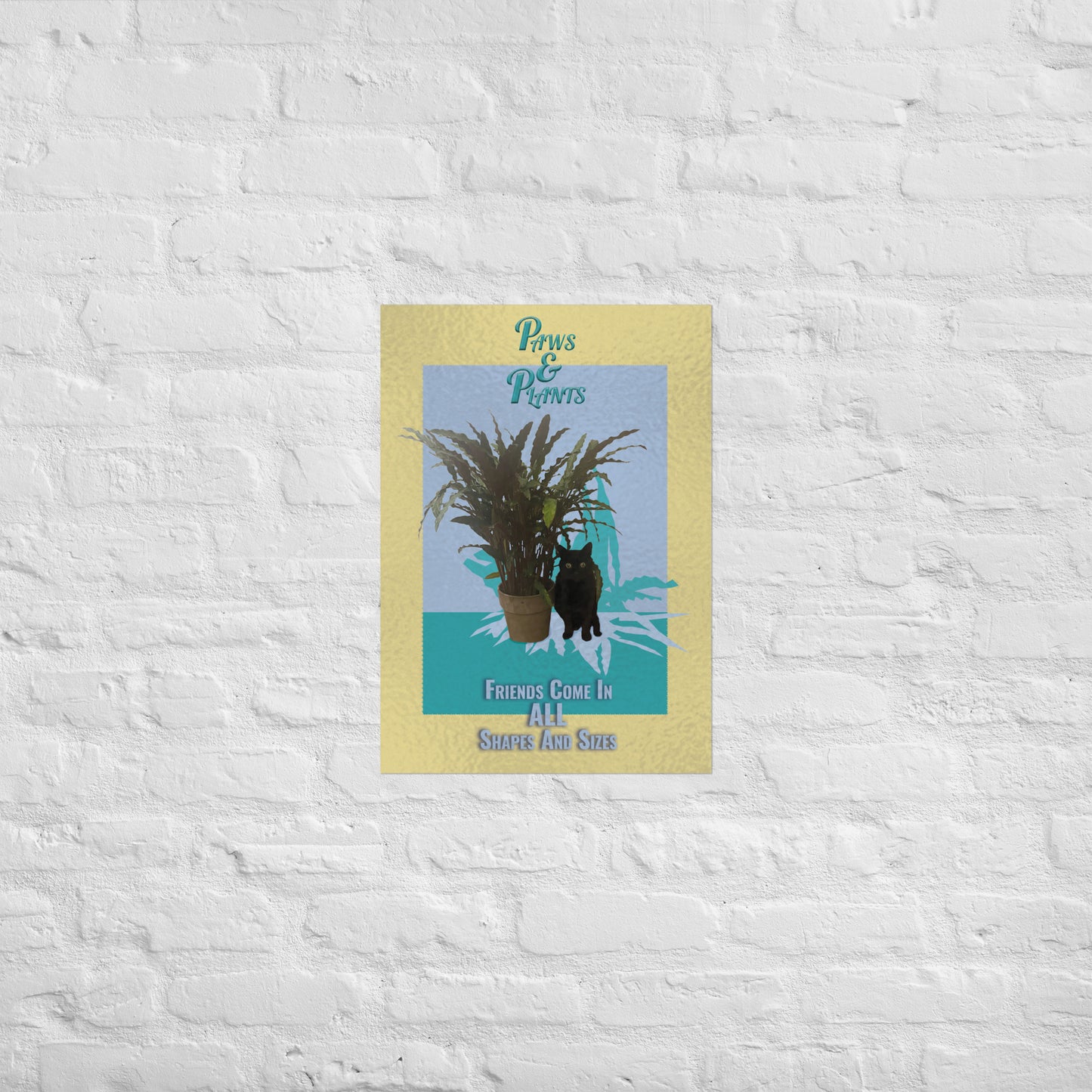 Paws and Plants Poster